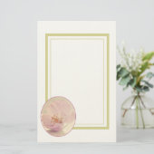 Papeterie Fleur de fleurs de cerisier rose doux (Debout devant)