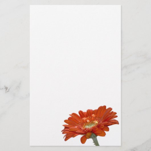 Papeterie Fleur de Gerbera de marguerite orange (Devant)