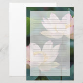 Papeterie Fleur de lotus en fleurs, Chine (Devant / Derrière)