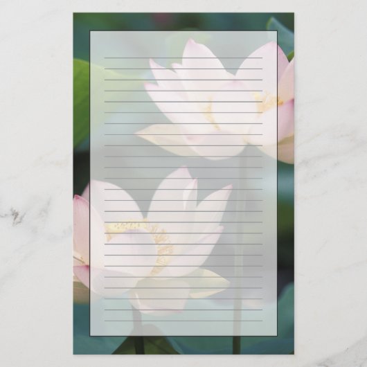 Papeterie Fleur de lotus en fleurs, Chine (Devant)