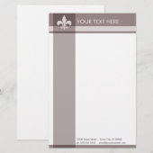 Papeterie fleur de lys (Devant / Derrière)