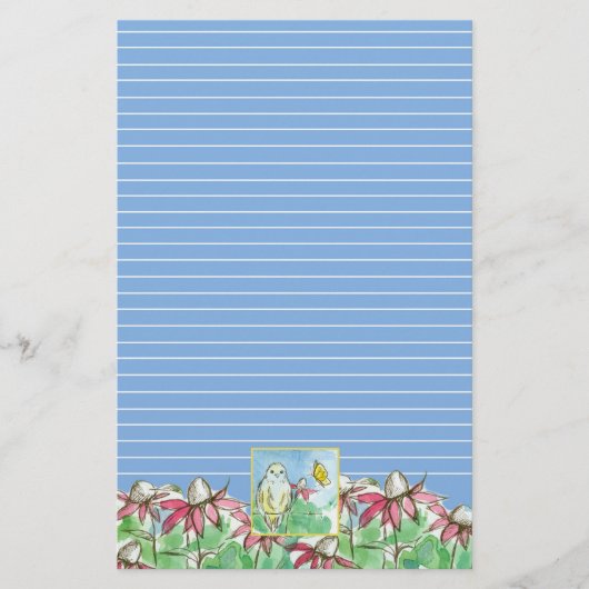 Papeterie Fleur de printemps de papillon (Devant)