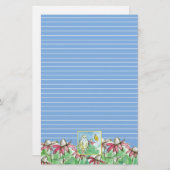 Papeterie Fleur de printemps de papillon (Devant / Derrière)