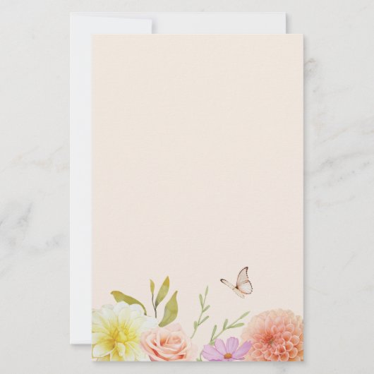 Papeterie Fleur de Printemps Pastel (Devant)