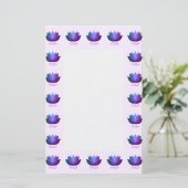 Papeterie Fleur de Yoga Lotus violet (Debout devant)