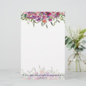 Papeterie Fleur florale aquarelle fidèle (Debout devant)