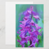 Papeterie Fleur Hyacinth (Devant / Derrière)