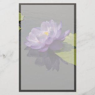 Papeterie Fleur Nénuphar bleu violet Lotus