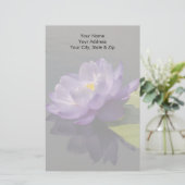 Papeterie Fleur Nénuphar bleu violet Lotus (Debout devant)