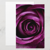 Papeterie Fleur Rose violet (Devant / Derrière)