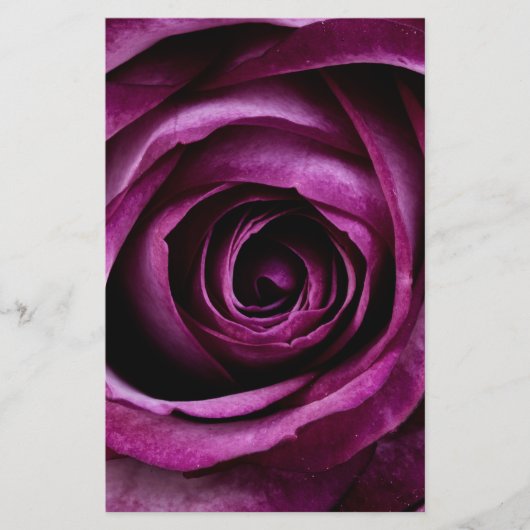 Papeterie Fleur Rose violet (Devant)