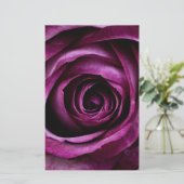 Papeterie Fleur Rose violet (Debout devant)