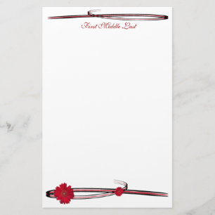 Papeterie Fleur rouge Gerber Daisy Photo Flourish