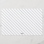 Papeterie Fleur sauvage bleu garçon baby shower conseils sou (Dos)