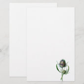 Papeterie Fleur sauvage d'antiquité de chardon d'écossais du (Devant / Derrière)