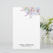 Papeterie Fleur sauvage de printemps délicat (Debout devant)