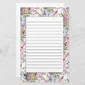 Papeterie Fleur sauvage du printemps (Devant / Derrière)