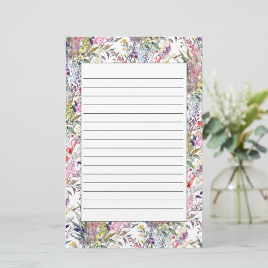 Papeterie Fleur sauvage du printemps (Debout devant)