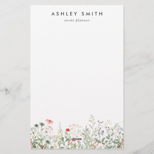Papeterie Fleur sauvage Meadow (Dos)