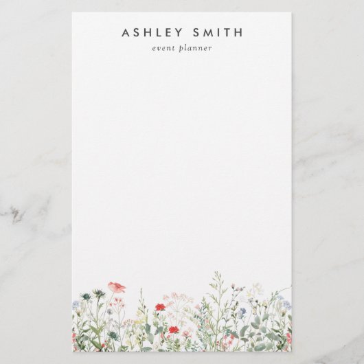 Papeterie Fleur sauvage Meadow (Devant)