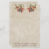 Papeterie Fleur vintage Passion (Devant / Derrière)