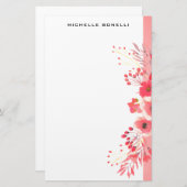 Papeterie Fleuriste Professionnel Minimaliste Moderne (Devant / Derrière)