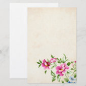 Papeterie Fleurs (Devant / Derrière)