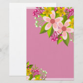 Papeterie Fleurs (Devant / Derrière)