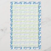 Papeterie Fleurs d'aquarelle bleu Hydrangea (Devant)