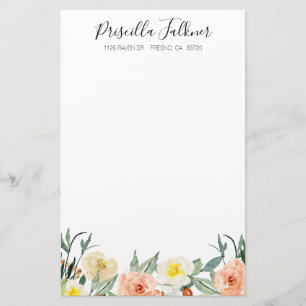 Papeterie Fleurs d'aquarelle modernes