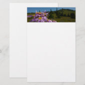 Papeterie Fleurs d'aster violettes au mont Rainier (Devant / Derrière)
