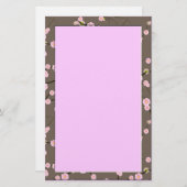 Papeterie fleurs de cerisier (Devant / Derrière)