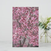 Papeterie Fleurs de cerisier Sakura rose flottant (Debout devant)