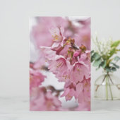 Papeterie Fleurs de cerisier Sakura rose pâle (Debout devant)