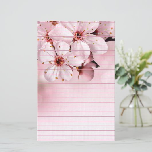 Papeterie Fleurs de cerisiers en fleurs (Debout devant)