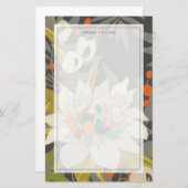 Papeterie Fleurs de crépuscule tropicaux (Devant / Derrière)