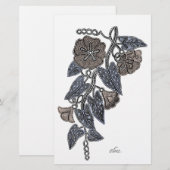 Papeterie Fleurs de dentelle (Devant / Derrière)