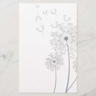 Papeterie Fleurs de pissenlit Vignes Mariage Romantique Baby