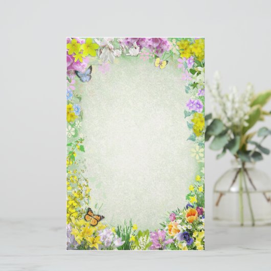 Papeterie Fleurs de printemps (Debout devant)