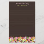 Papeterie Fleurs de printemps rose pastel Fleurs de jardin (Devant)