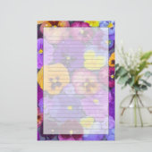 Papeterie Fleurs de sansonnet flottant dans un bain d'oiseau (Debout devant)