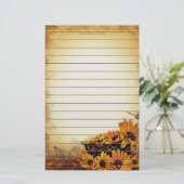 Papeterie Fleurs de soleil (Debout devant)