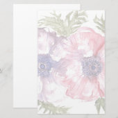 Papeterie Fleurs d'eau (Devant / Derrière)