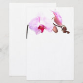 Papeterie Fleurs d'orchidées aziza (Devant / Derrière)