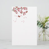 Papeterie Fleurs et papillons (Debout devant)