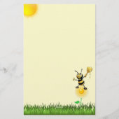 Papeterie Fleurs et papillons Personnalisés 5,5 po x 8,5 po (Dos)