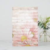 Papeterie Fleurs Féminines Professionnelles Minimalistes Mod (Debout devant)