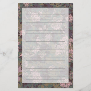Papeterie Fleurs, feuilles, et camouflage