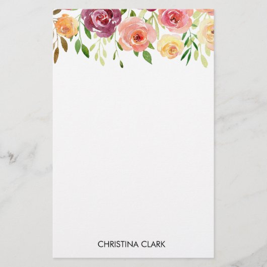 Papeterie Fleurs florales Jardin fleuri Été (Devant)