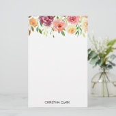 Papeterie Fleurs florales Jardin fleuri Été (Debout devant)